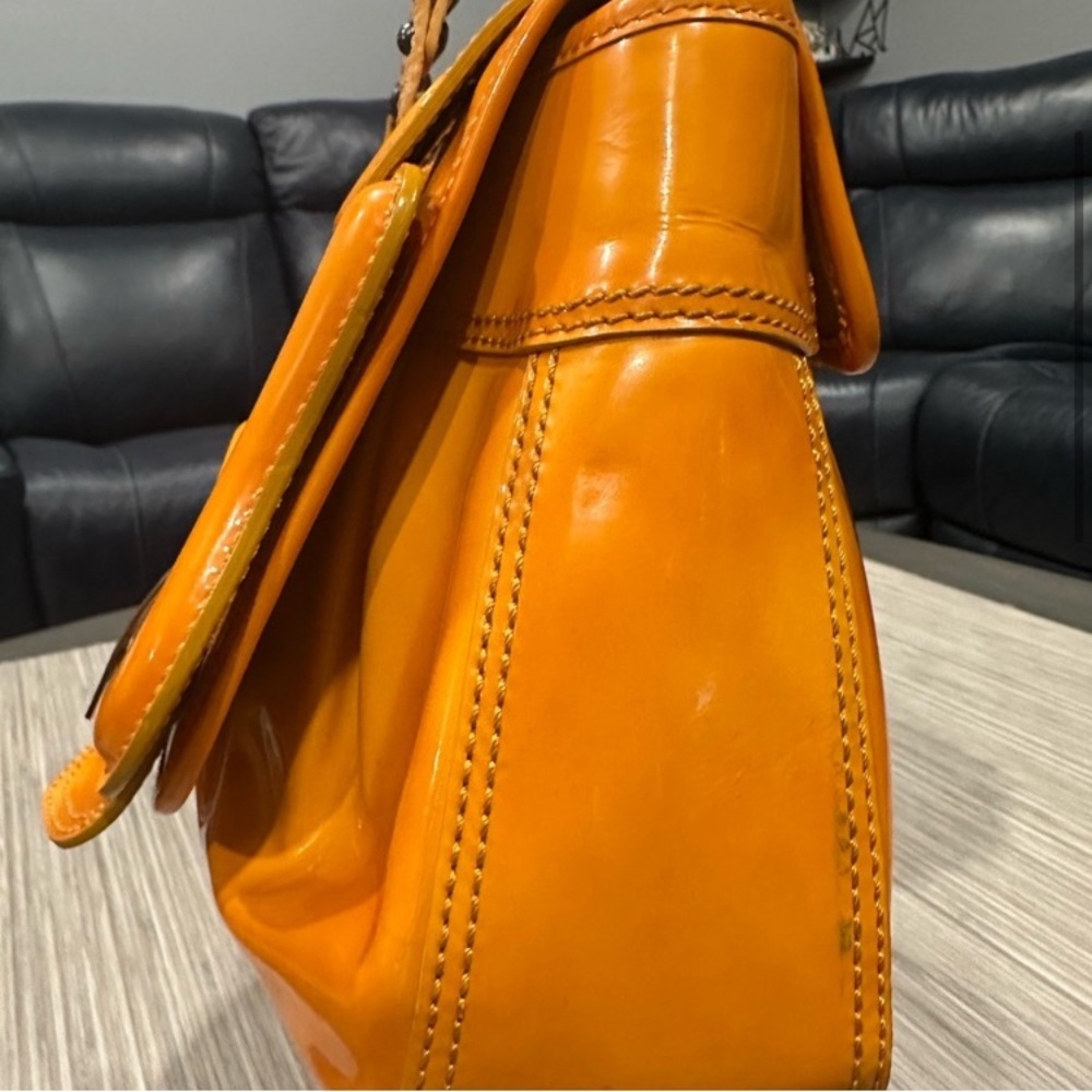Fendi B. Bag Borsa Orange Women's Bag GUC Authentic - Picture 4 of 16